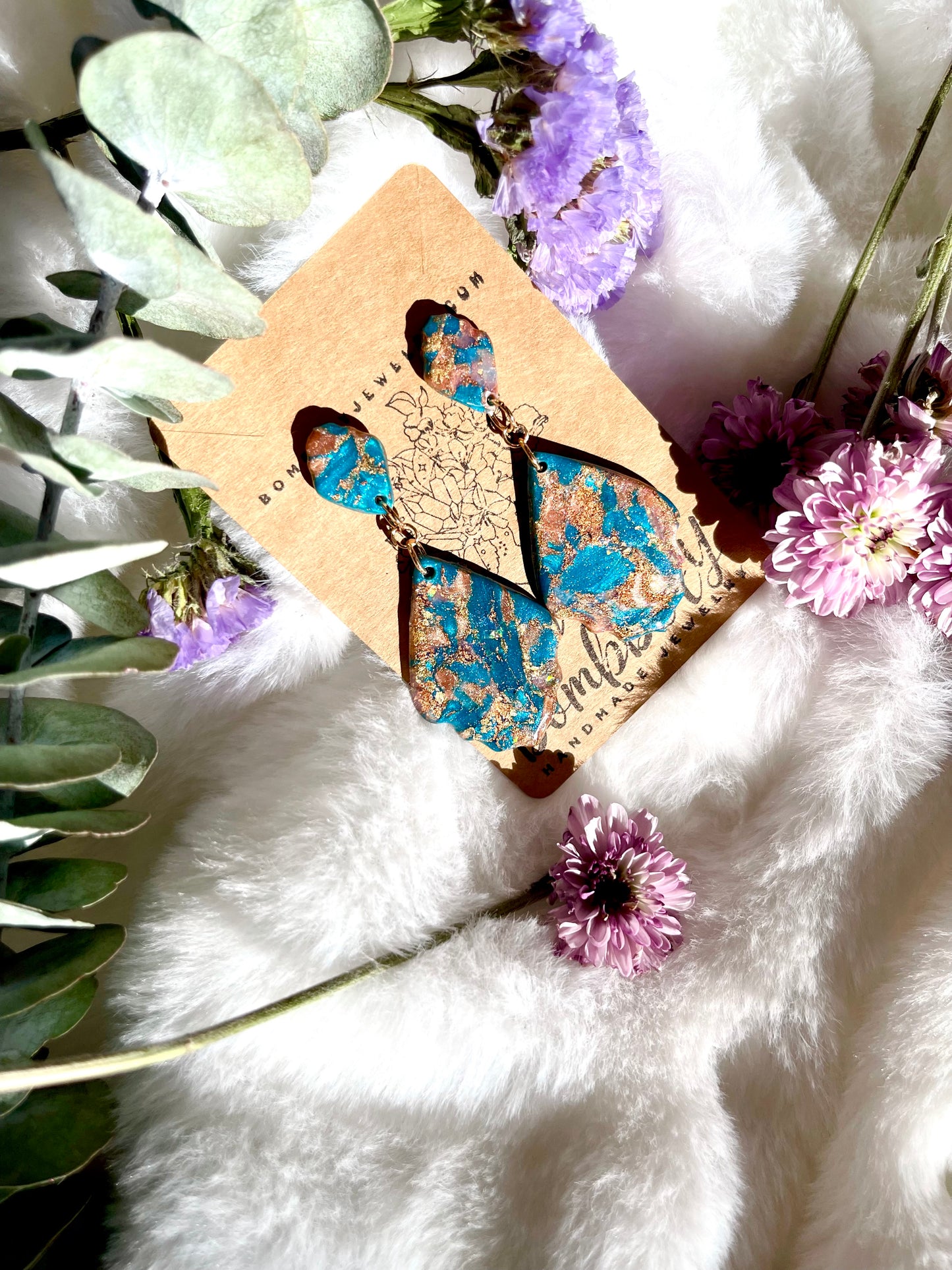 Cerulean Blush Sophi Double Dangles