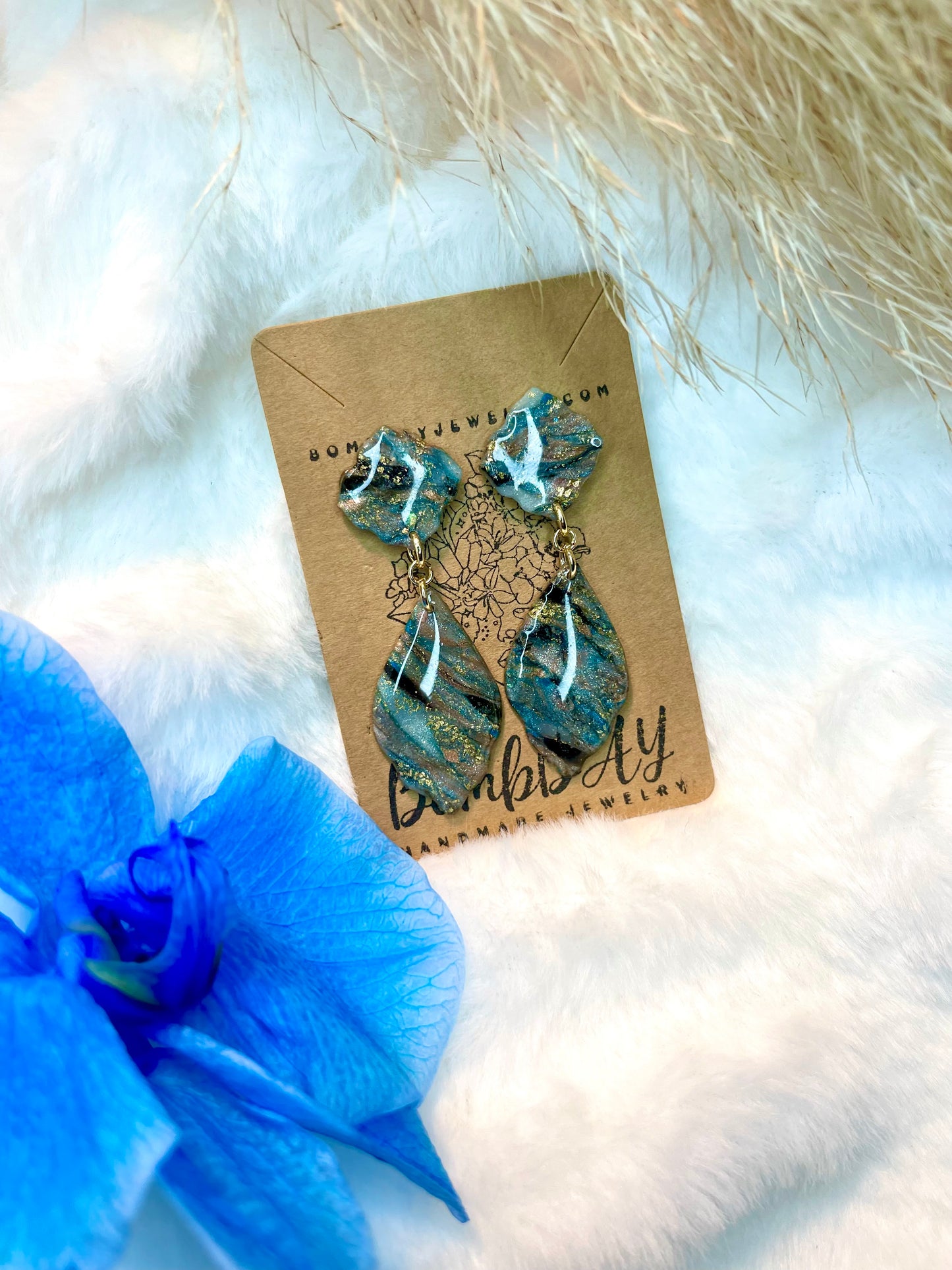 Glacial Earth Elle Double Dangles