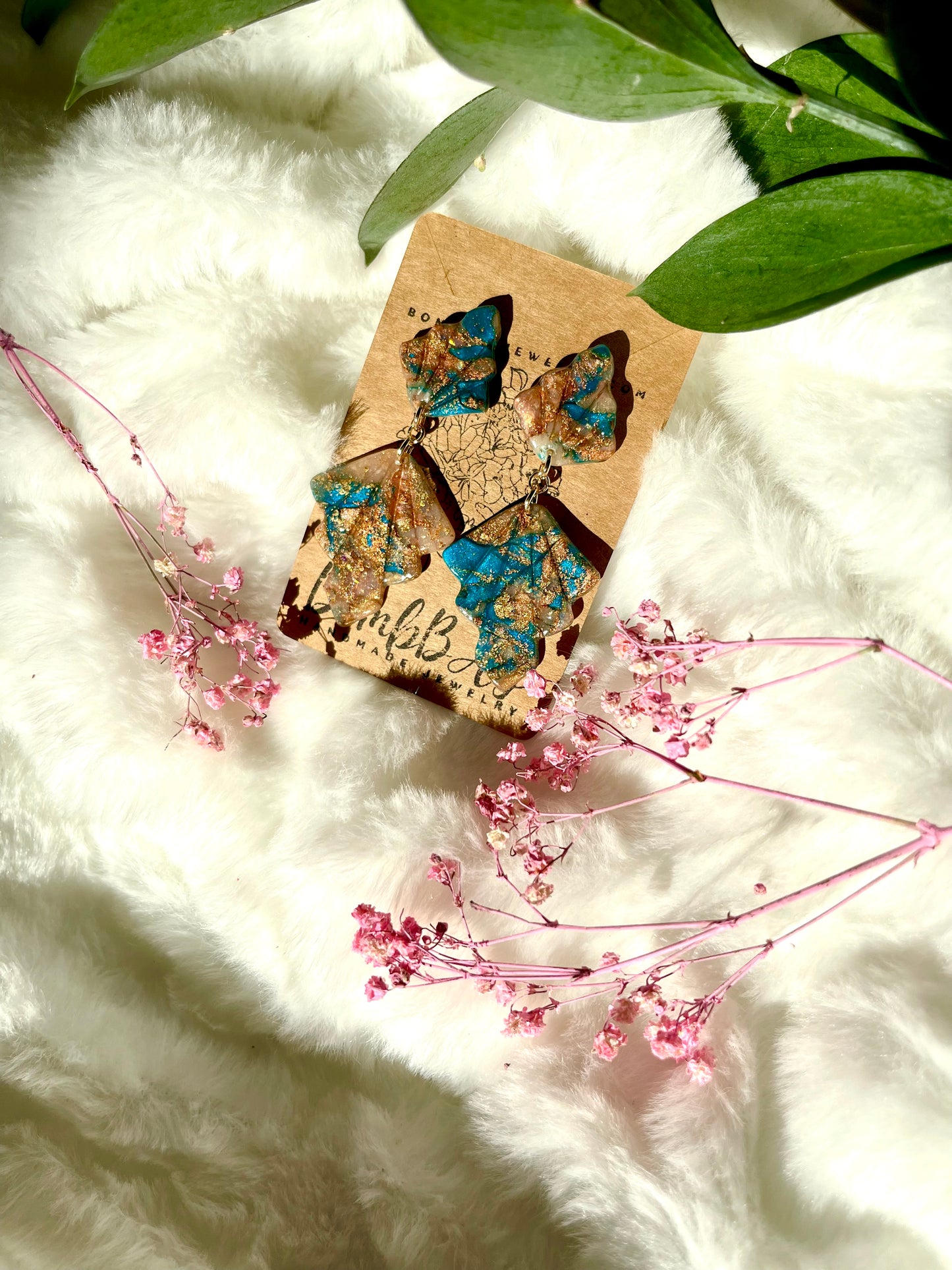 Cerulean Ice Trinity Double Dangles