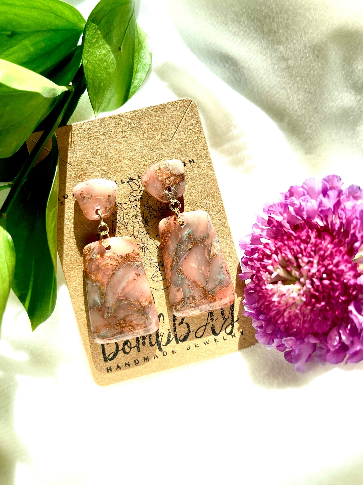 Peaches Daydream Rect Double Dangles